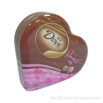 Heart-shaped Tin Boxes, Made of Food Grade Tin Plate, Customized Packing Ways Accepted